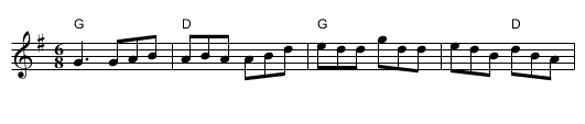 Kesh Jig - staff notation