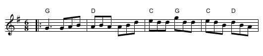 Kesh Jig - staff notation
