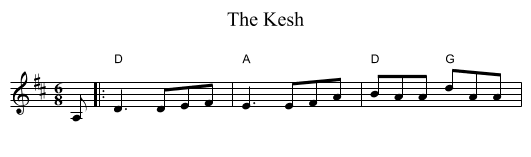 Kesh, The  - staff notation