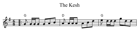 Kesh, The  - staff notation