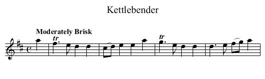 Kettlebender - staff notation