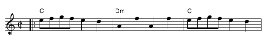 Kettledrum - staff notation