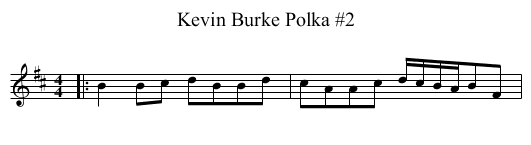 Kevin Burke Polka #2 - staff notation