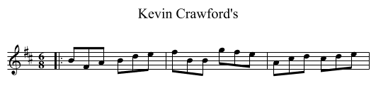 Kevin Crawford's - staff notation