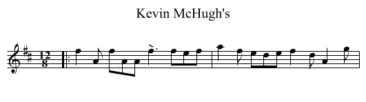 Kevin McHugh's - staff notation