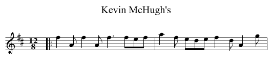 Kevin McHugh's - staff notation