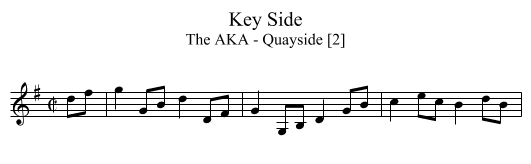 Key Side - staff notation