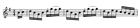Key West Hornpipe - staff notation