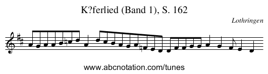 K?ferlied (Band 1), S. 162 - staff notation