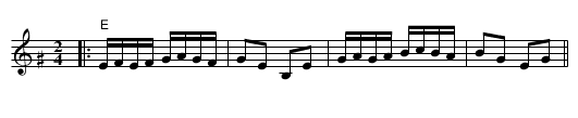 Khosidl - staff notation