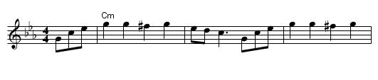 Khosn, kale mazeltov - staff notation