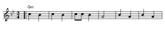 Ki Lashem - staff notation