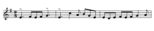 Kid on the Mountain, The - staff notation