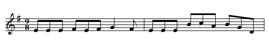 Kid on the Mountain, The - staff notation