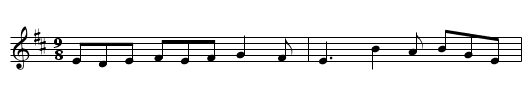 Kid on the Mountain - staff notation