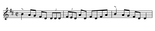 Kilbaha - staff notation