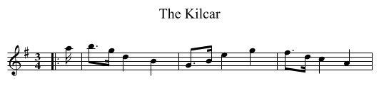 Kilcar, The  - staff notation