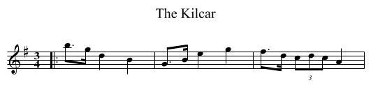 Kilcar, The  - staff notation