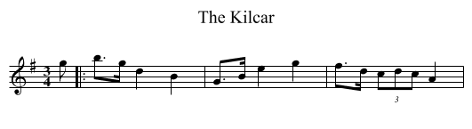 Kilcar, The  - staff notation