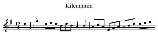 Kilcummin - staff notation