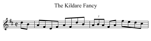 Kildare Fancy, The - staff notation