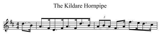 Kildare Hornpipe, The  - staff notation