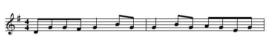 Kildoney Lasses - staff notation