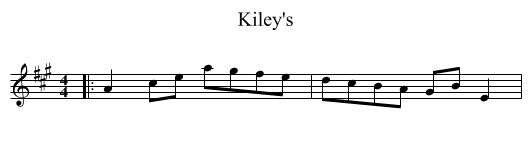 Kiley's - staff notation