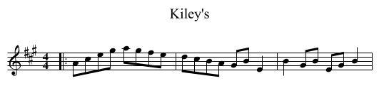 Kiley's - staff notation