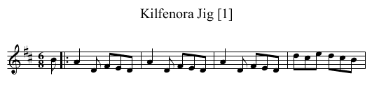 Kilfenora Jig [1] - staff notation