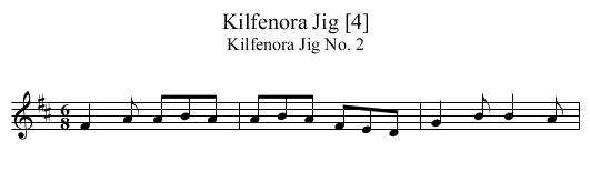 Kilfenora Jig [4] - staff notation
