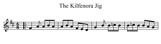 Kilfenora Jig, The - staff notation