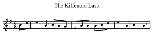 Kilfenora Lass, The  - staff notation