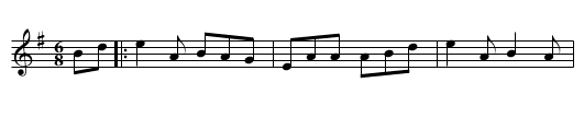 Kilfenora Lass - staff notation