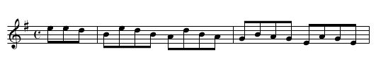 Kilfodda - staff notation