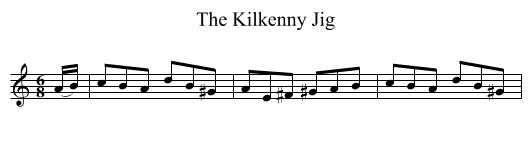 Kilkenny Jig, The - staff notation