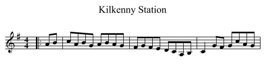 Kilkenny Station - staff notation