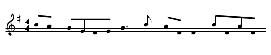 Killanan's Fancy - staff notation
