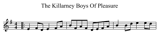 Killarney Boys Of Pleasure, The  - staff notation