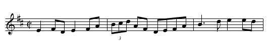 Killarney Boys of Pleasure - staff notation