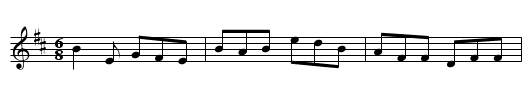 Killavil B - staff notation