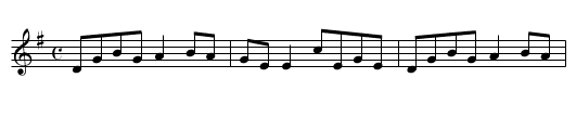 Killavil Fancy - staff notation