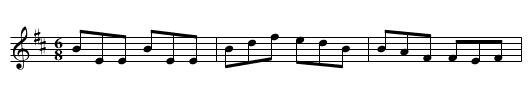 Killavil Jig [1] - staff notation