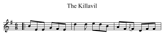 Killavil, The  - staff notation