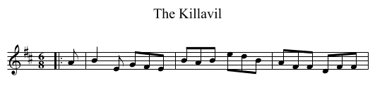 Killavil, The  - staff notation