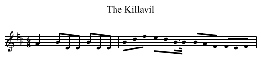 Killavil, The  - staff notation