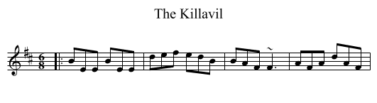 Killavil, The  - staff notation