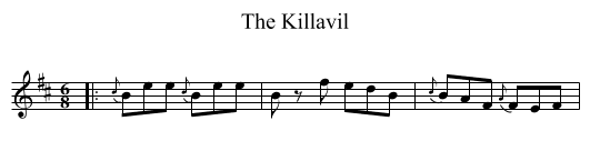 Killavil, The  - staff notation