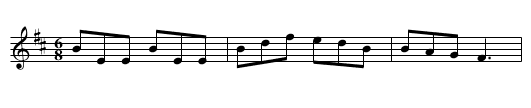 Killavil - staff notation