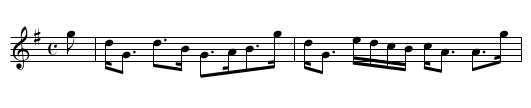 Killiechassie - staff notation